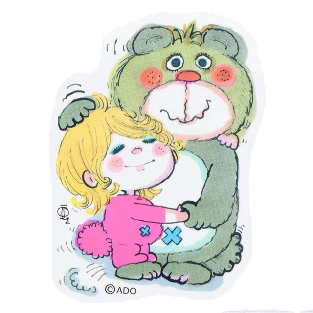 水森亜土　ベアー　ミニデコステッカー　ST01