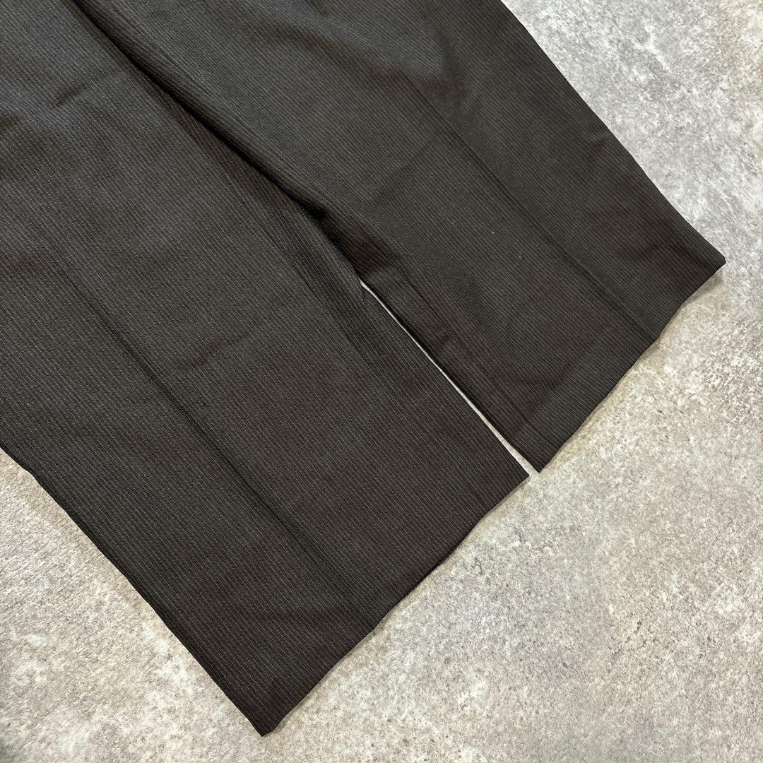 90s ヴィンテージ スーツ ダブル セットアップ ピンズvol.99 茶グレー