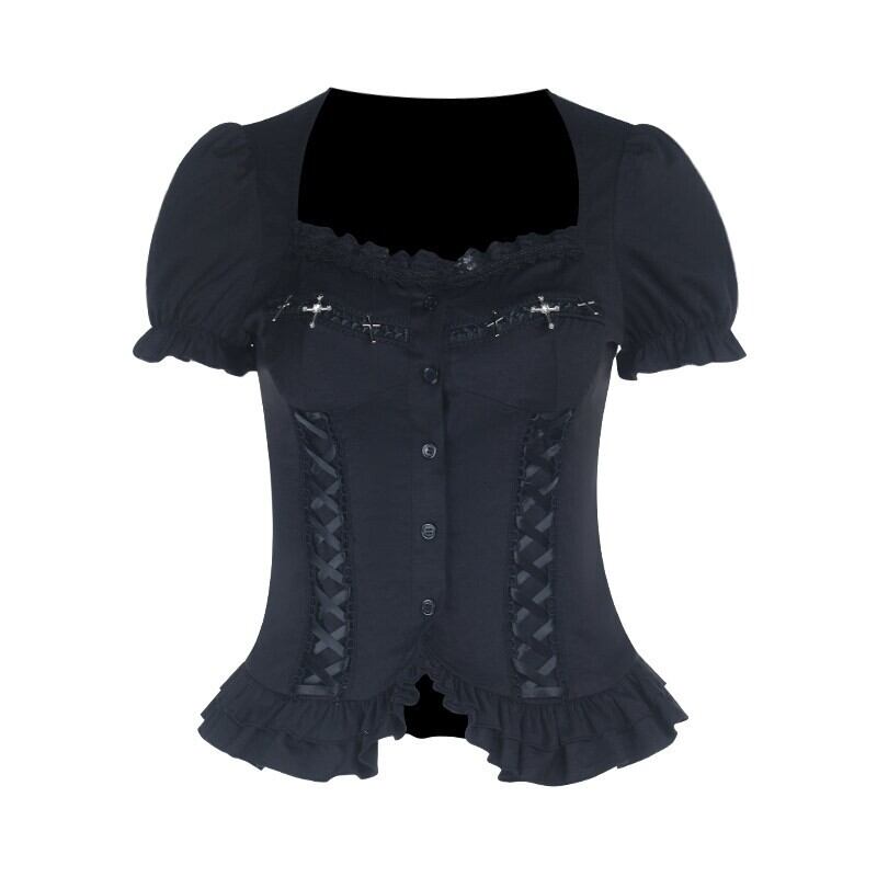 Corset puff blouse r0200