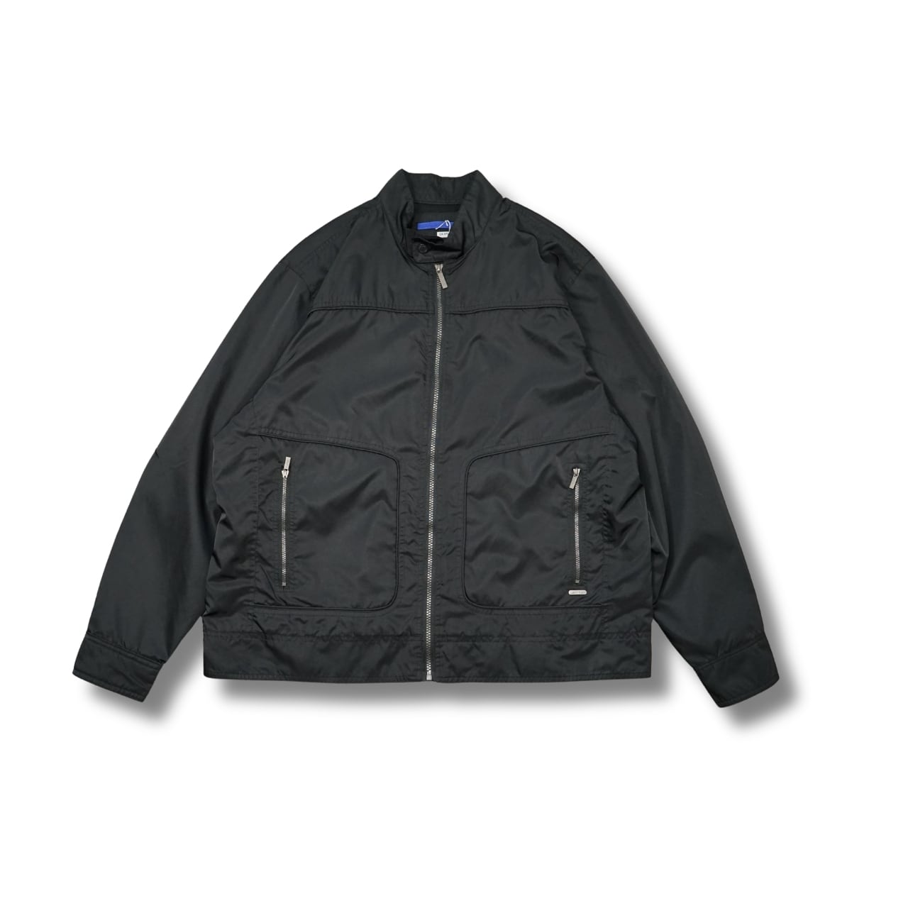 Calvin Klein カルバンクライン ナイロンジップジャケット ブラック 表記L(実寸L相当)|NA629