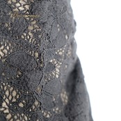 社交ダンス 衣装 トップス ブラウス ブラック系 チャコット Chacott 黒 レース 花 伸縮 ストレッチ 練習 レッスン 華やか 上品 かわいい パーティー 透け感 半袖 ダンス衣装 イベント ステージ オールブラック