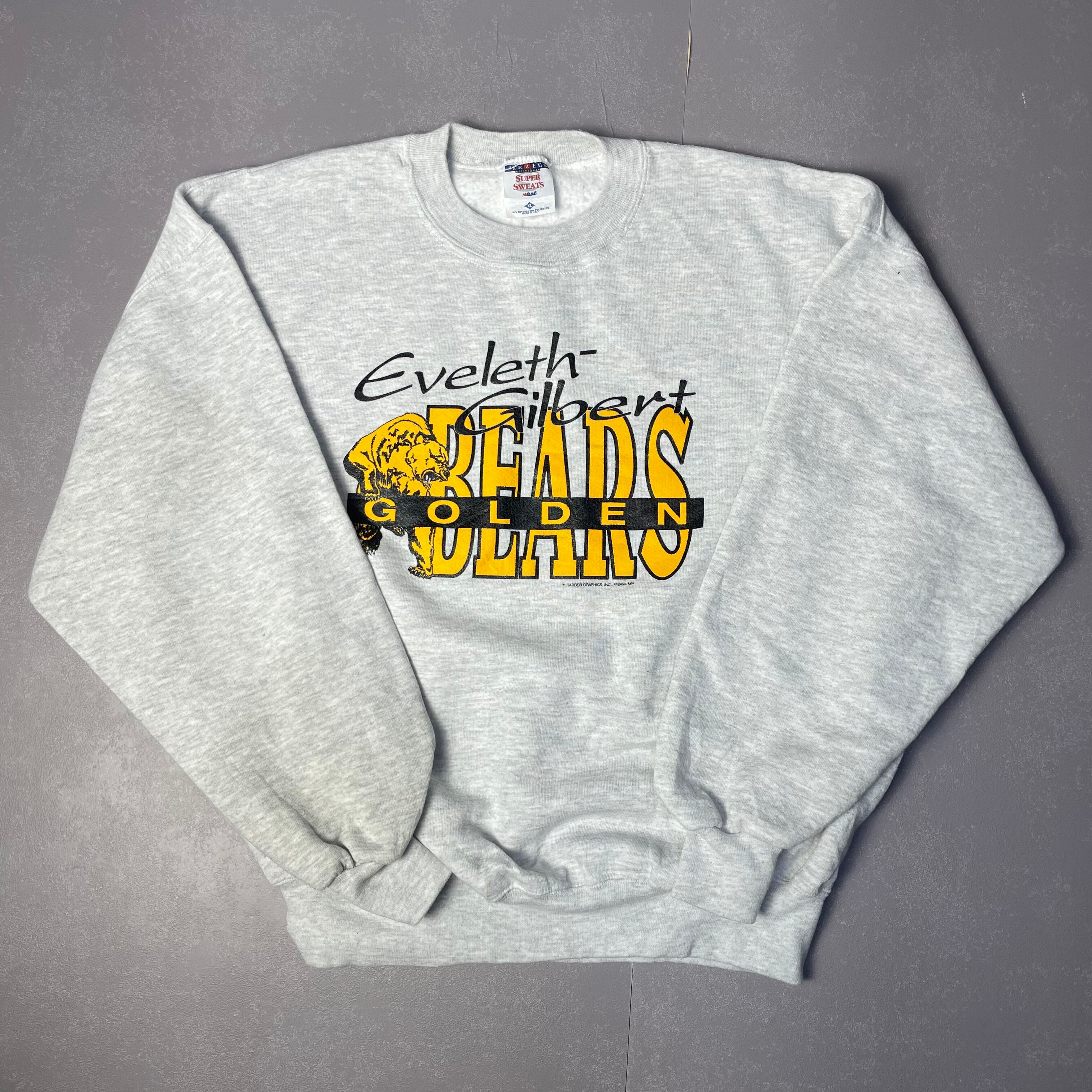 ビッグサイズ 90年代 USA製 プリント スウェットシャツ メンズXL 古着 90s ヴィンテージ ビンテージ トレーナー グレー【スウェット】