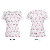 Women's All-Over Print T shirt White 4285