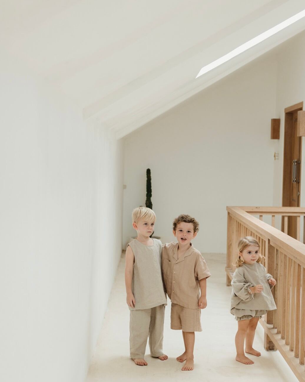 【即納】 / son and daughter / Koa Linen Sets / Black