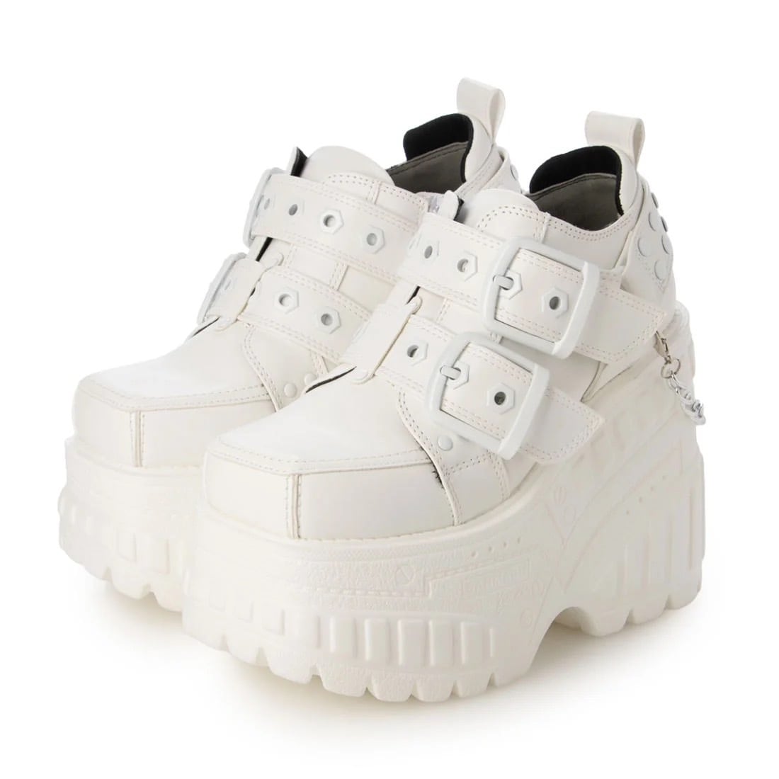 【YOSUKE】厚底シューズ（ブラックホワイト）2601189 レディース 厚底スニーカー ヨースケ サブカル 地雷系