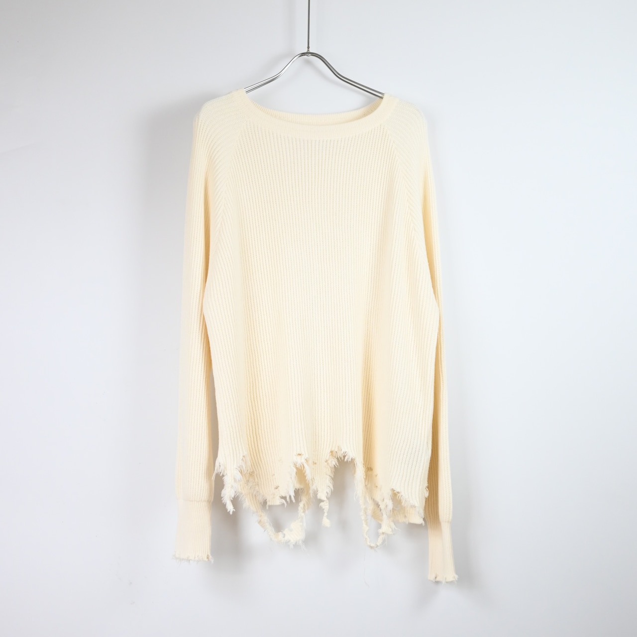 Leh / GANKO別注×damage waffle L/S sweater
