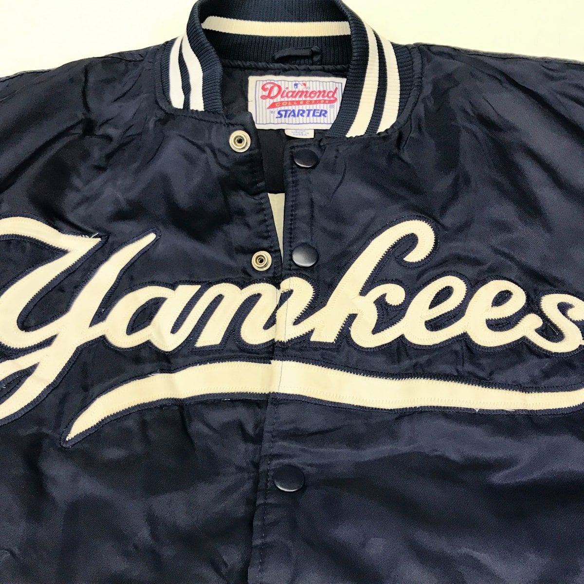 STARTER 90年代 YANKEES ヤンキース ナイロンスタジャン 中綿 キルト