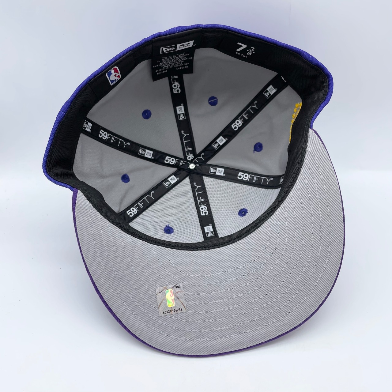 NEW ERA 59FIFTY/5950 フラットキャップ  ロサンゼルス・レイカーズ　73/8【海外商品】