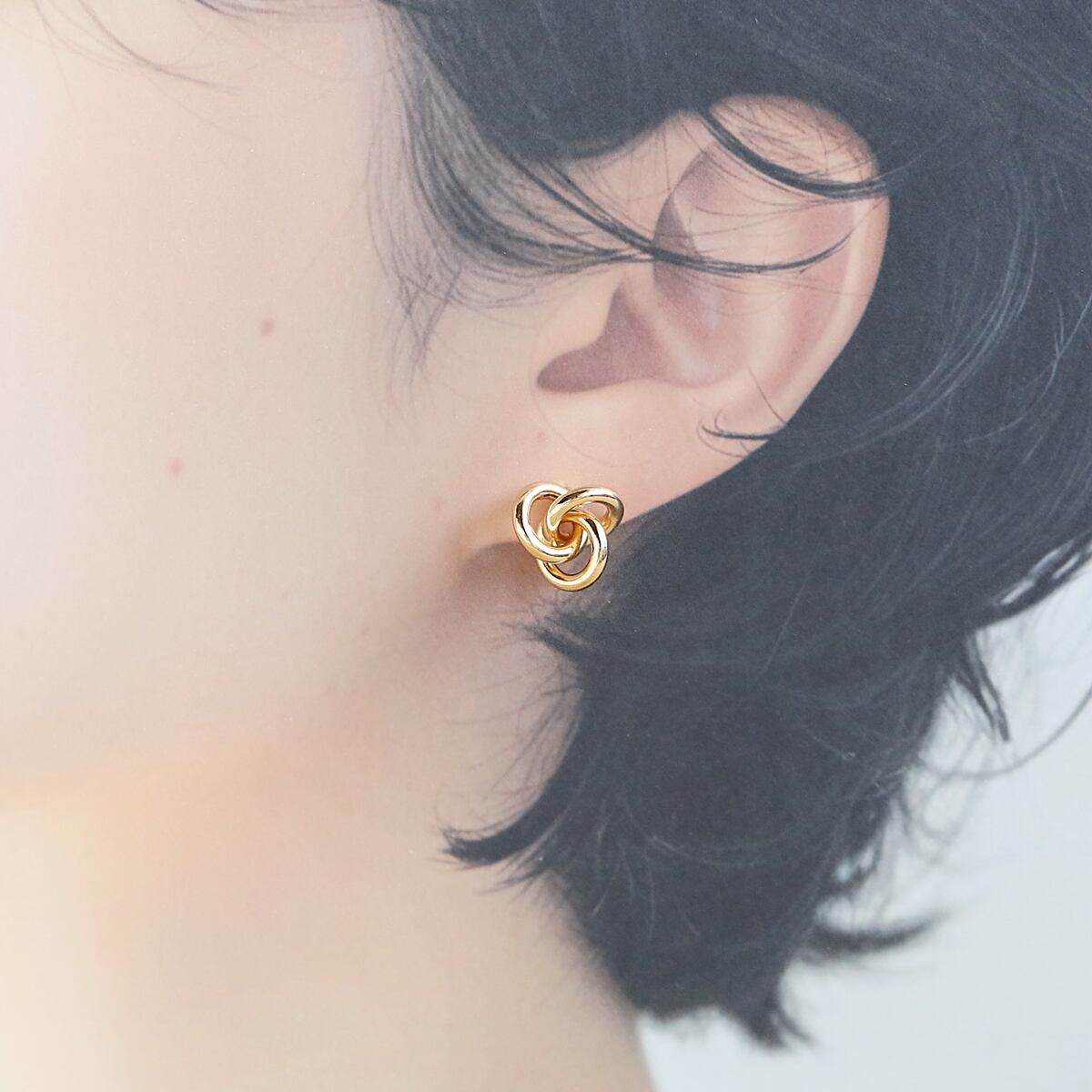 トリニティ 結びのピアス｜イヤリング変更可｜アレルギー対応 | Bear's