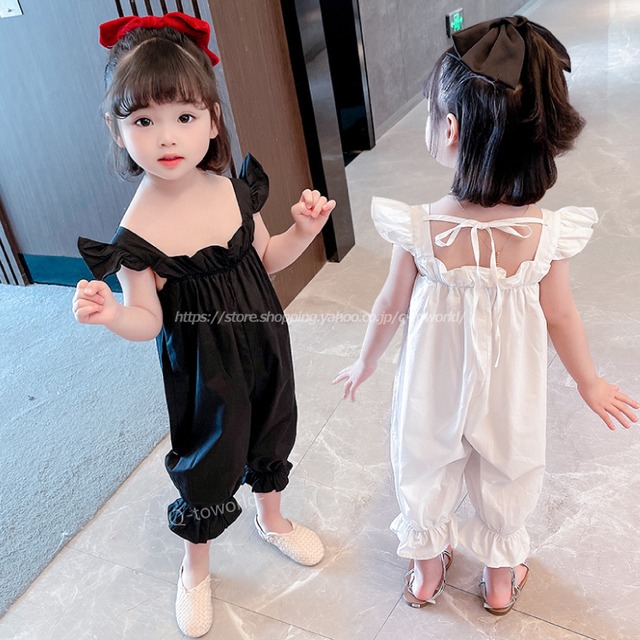 【80㎝-130㎝】カジュアルつなぎ　パンツ　全２色　キュート　カジュアル　女の子　韓国子供服　子供服　キッズ　