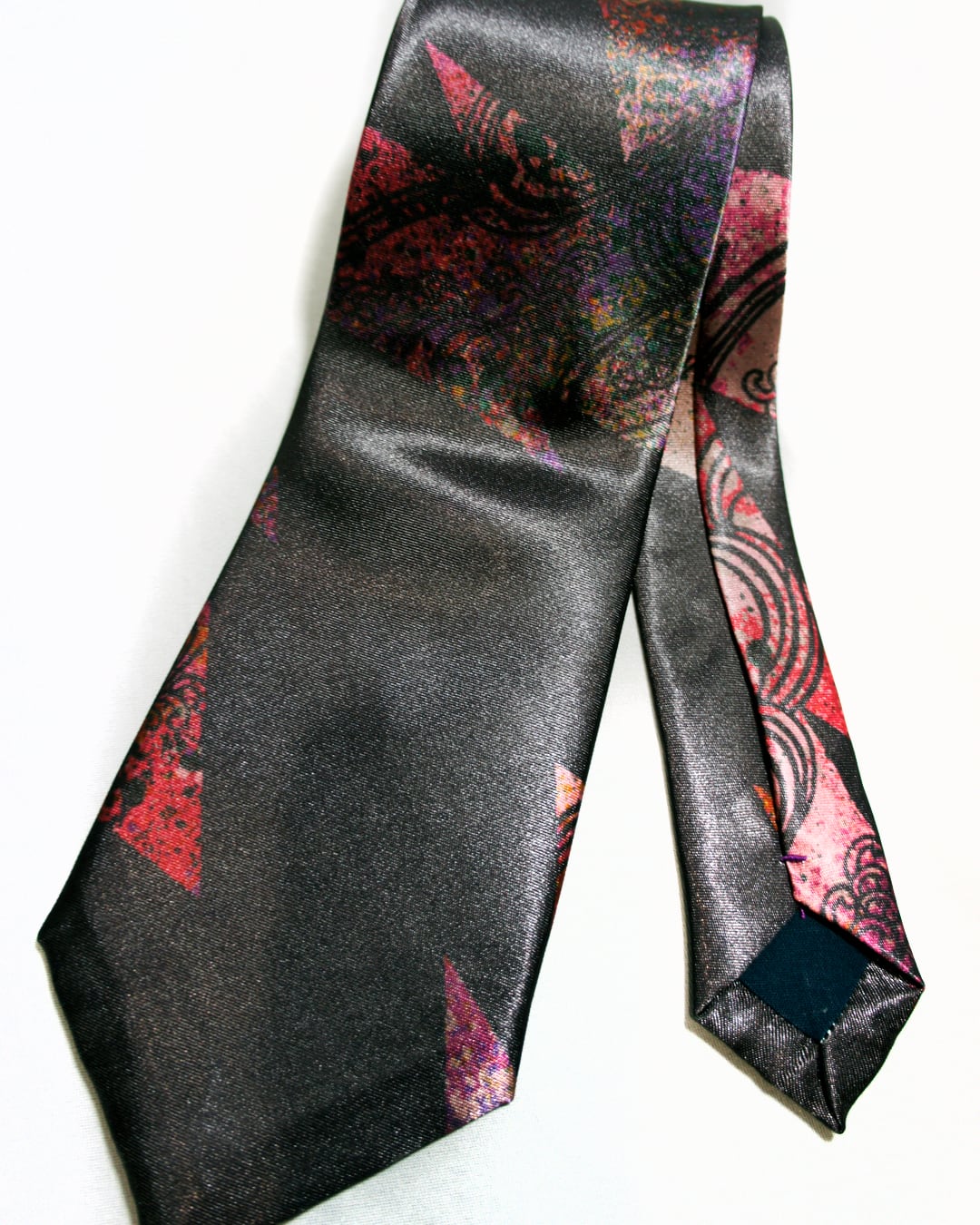 mushroomネクタイ【一点物】【個性派】【和柄シリーズ】イナズマ