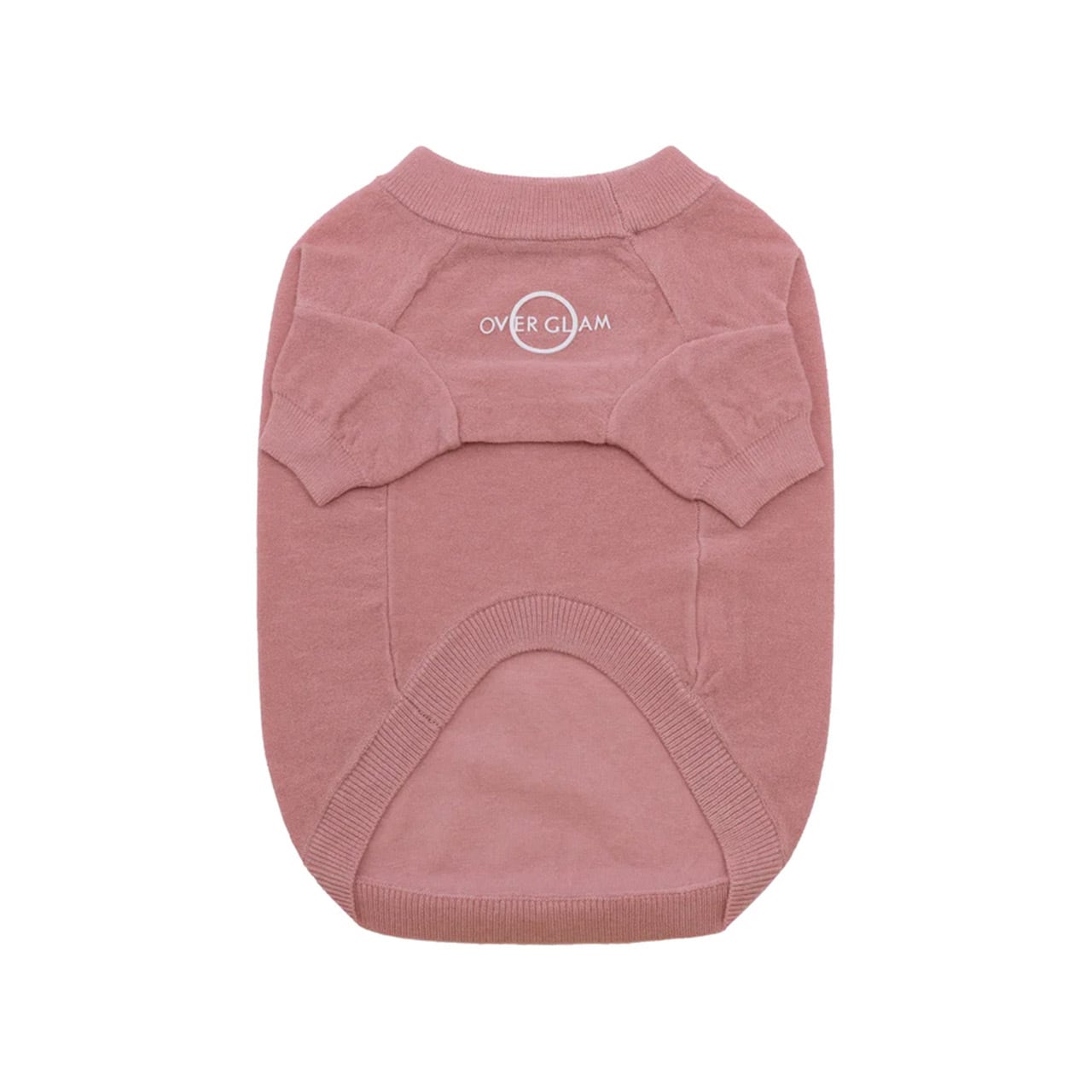 THIN SWEATER WITH OVERGLAM STAMP / OVER GLAM