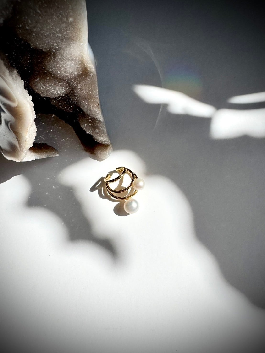 【衣】coscos フープパールイヤカフ