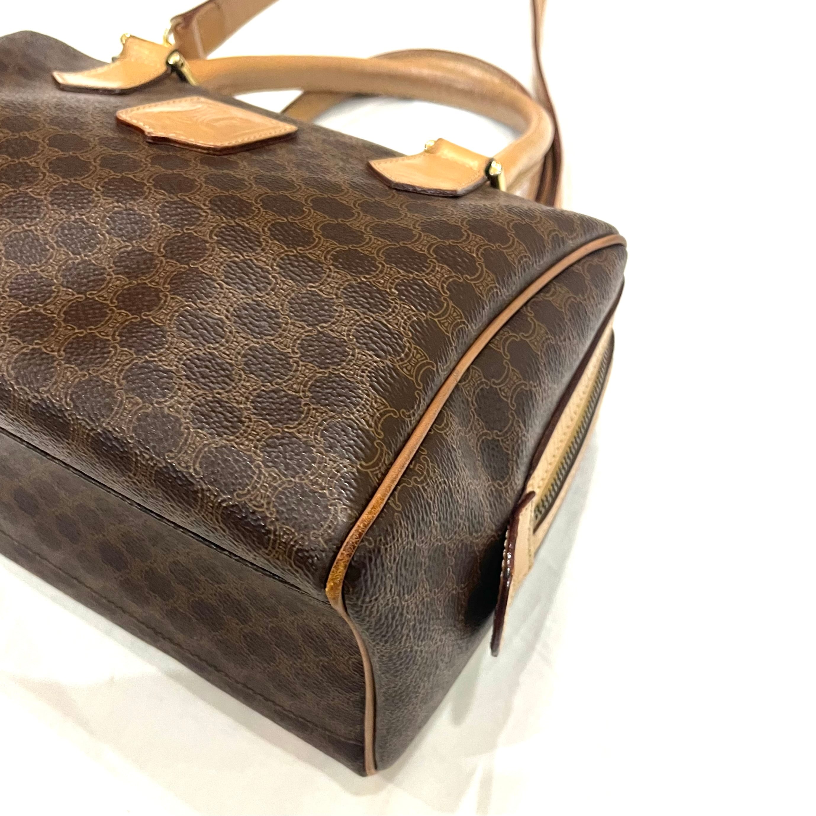 CELINE】 日常に。セリーヌマカダム 2wayボストンショルダーバッグ