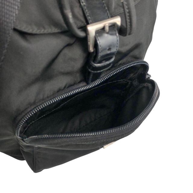PRADA プラダ バックパック ブラック トライアングル ナイロン フロントバックル vintage ヴィンテージ オールド 8gfpuf
