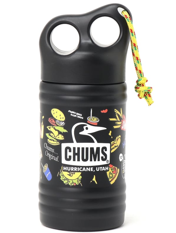 【CHUMSチャムス】キャンパーウェーブボトル300mlパターン 〈カラー:Food〉Camper Wave Bottle 300ml Pattern
