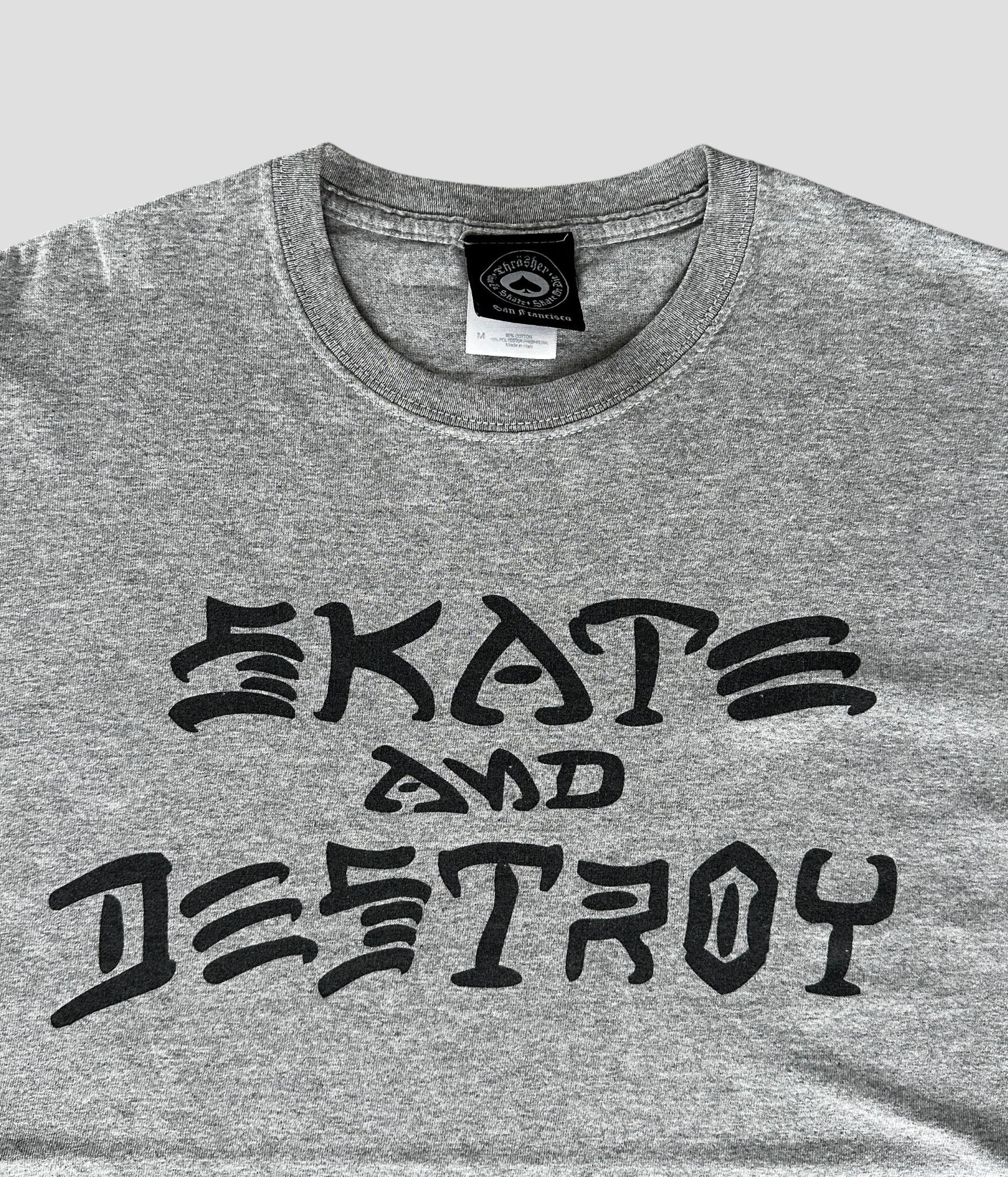 90s THRASHER Tシャツ　Skate And Destroy Mサイズ THRASHER- Vintage 90-00s M SKATE AND DESTROY Print T-shirt