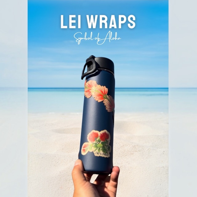 【Lサイズ】LEI WRAPS ステッカー / BAMBOO STIKERS ハワイ