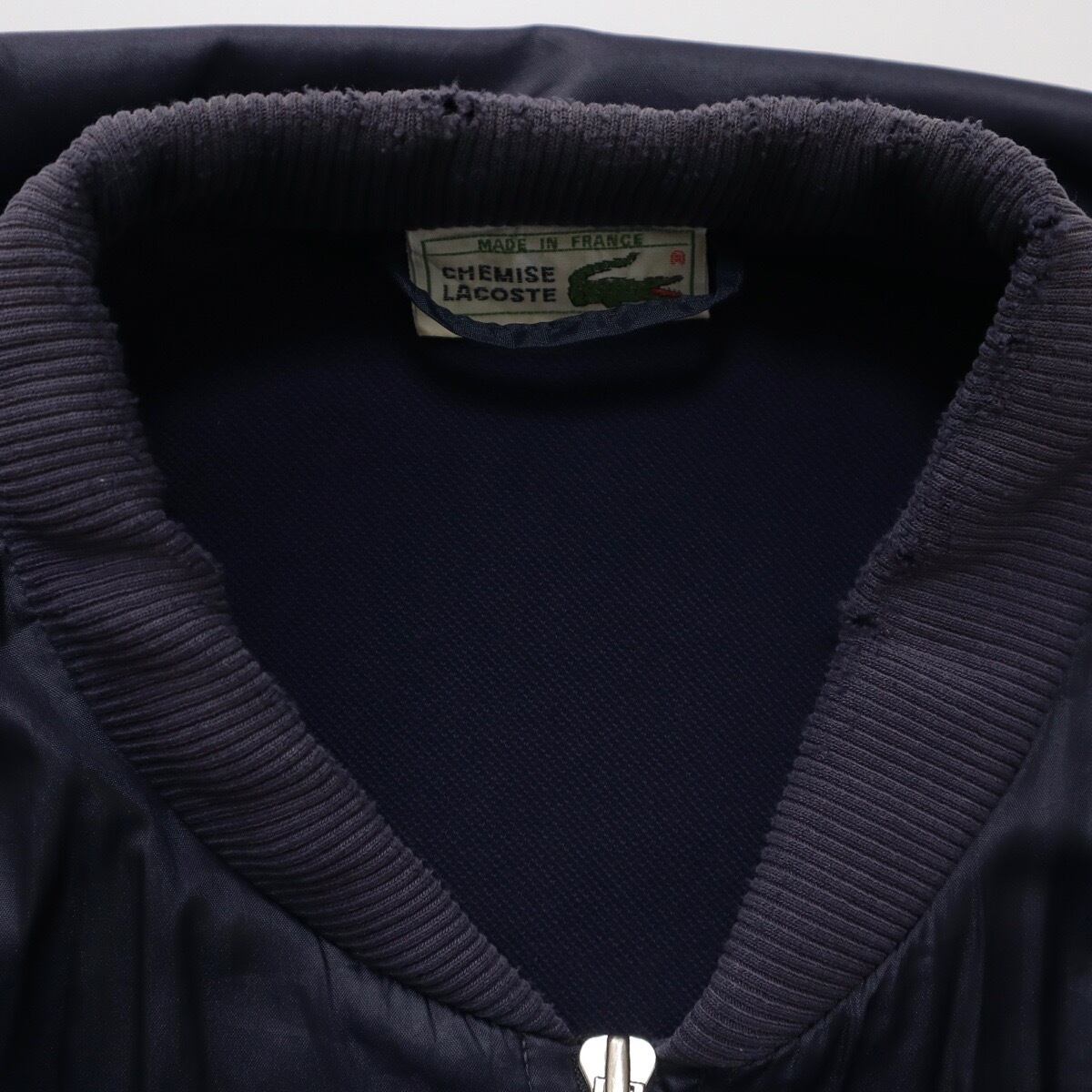 70s CHEMISE LACOSTE ボンバージャケット ジップアップ ブルゾン