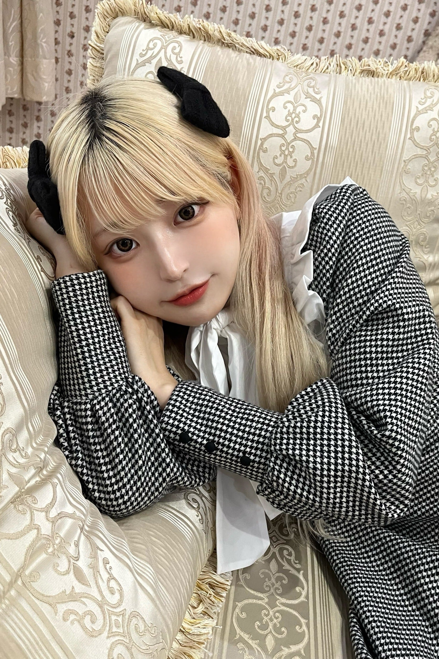 【LAST2】すいーとリボンチェックワンピース