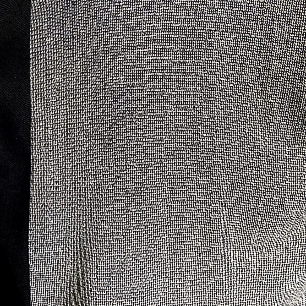 USA製 STEEL WING 千鳥格子柄 切り替え 半袖 オープンカラーシャツ