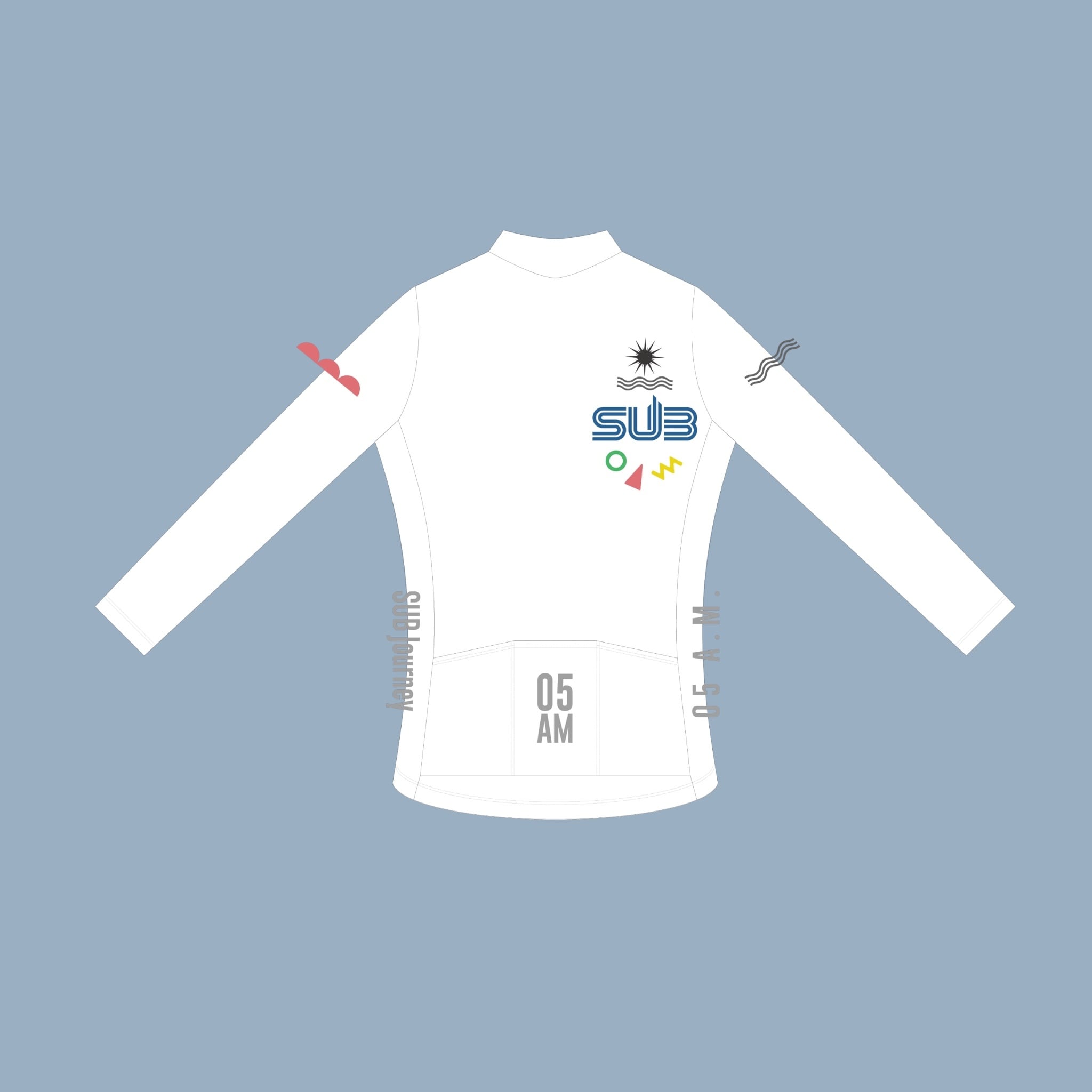 予約受付中〜6/17まで】White Collection / 長袖 ホワイト✖️ブルー