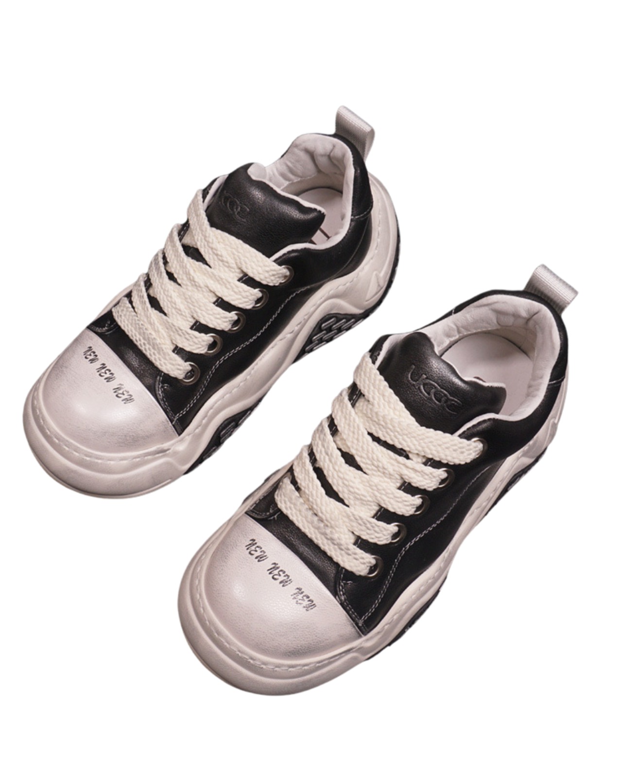 身長高見え設計｜重心で魅せるウェーブソールスニーカー(SHS00057)