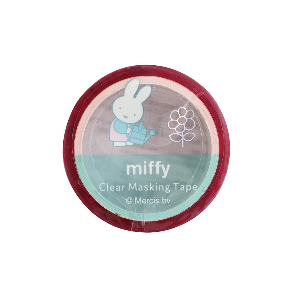 miffy×グリーンフラッシュ flower オーロラ箔クリアマスキングテープ CA14