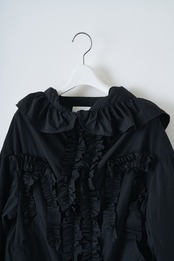 Nylon frilled mountain parka