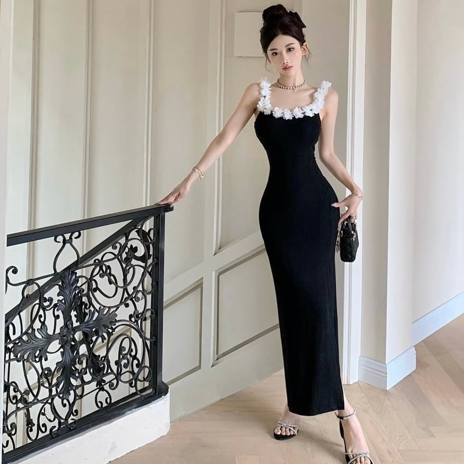 dress】立体フラワーキャミワンピース HK02185 | BeautyYouStyle