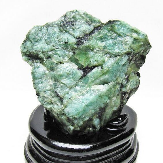 エメラルド 原石 台座付属 一点物 181-4665
