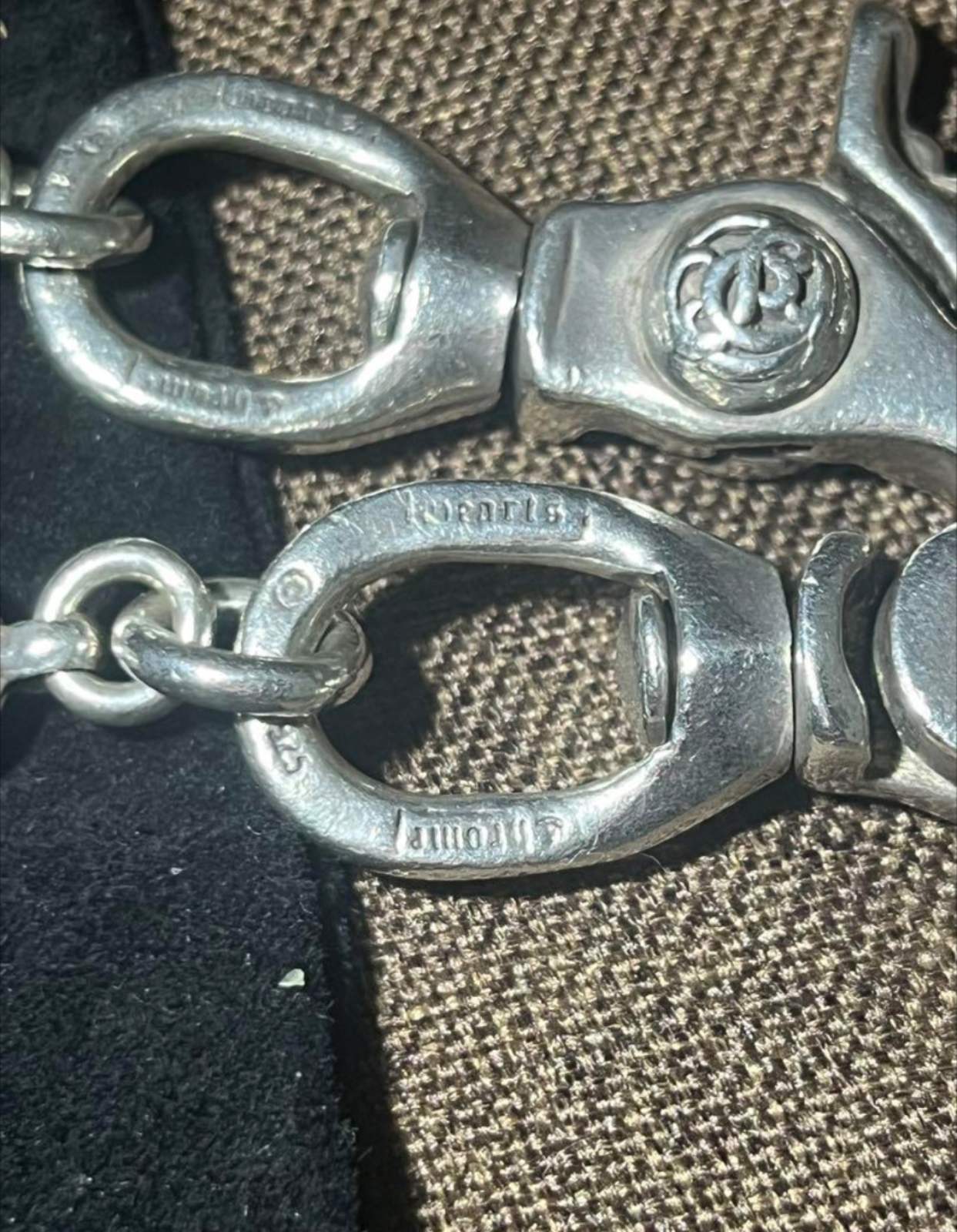 クロムハーツ　2クリップショート　マルチボール　アフターダイヤウォレットチェーン CHROME HEARTS クロムハーツ 2クリップ ショート マルチボール