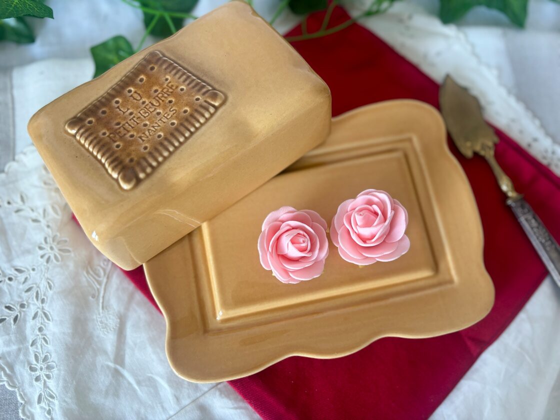 美品 LU ビスケット / 陶器のバターケース / フランス | Pay ID