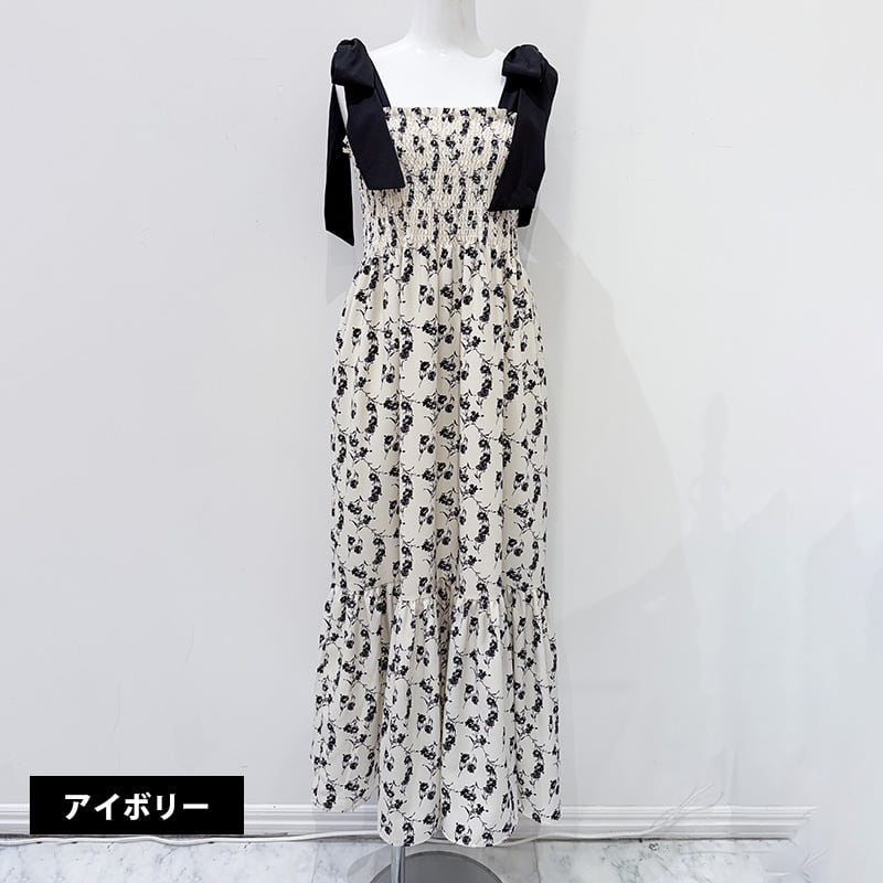 肩リボン花柄ワンピース | RE:ALLY［リアリー］公式通販｜上品で