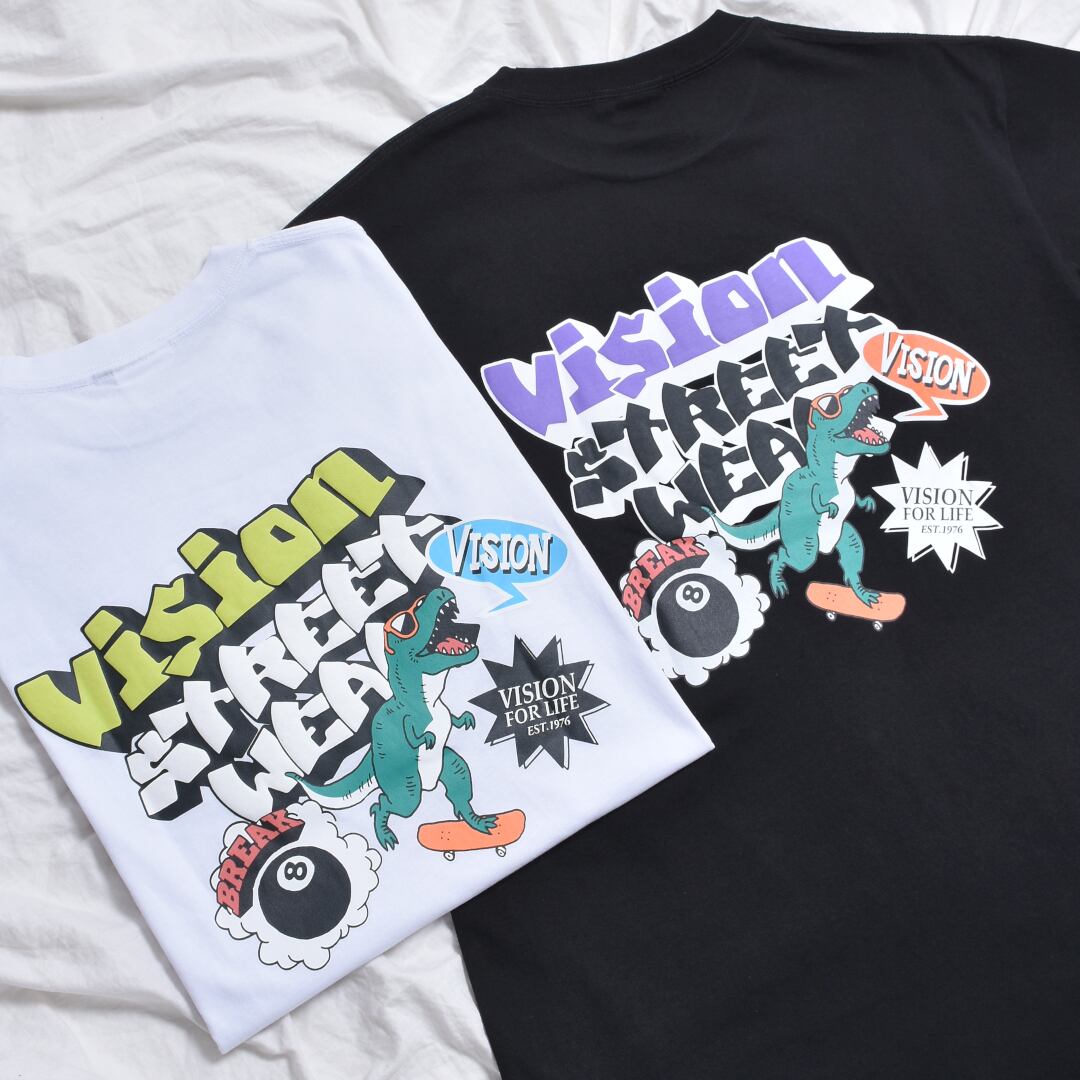 【VISION】恐竜マルチイラストTシャツ