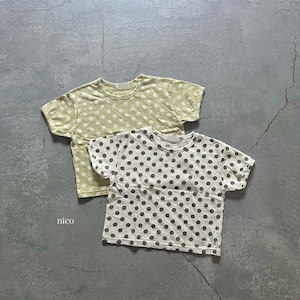 ナチュラルドットTシャツ(80-120サイズ)