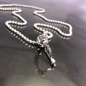 BOW BALL CHAIN NECKLACE / ボウ ボールチェーンネックレス