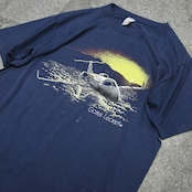 90's fade Gates Learjet55 print tee