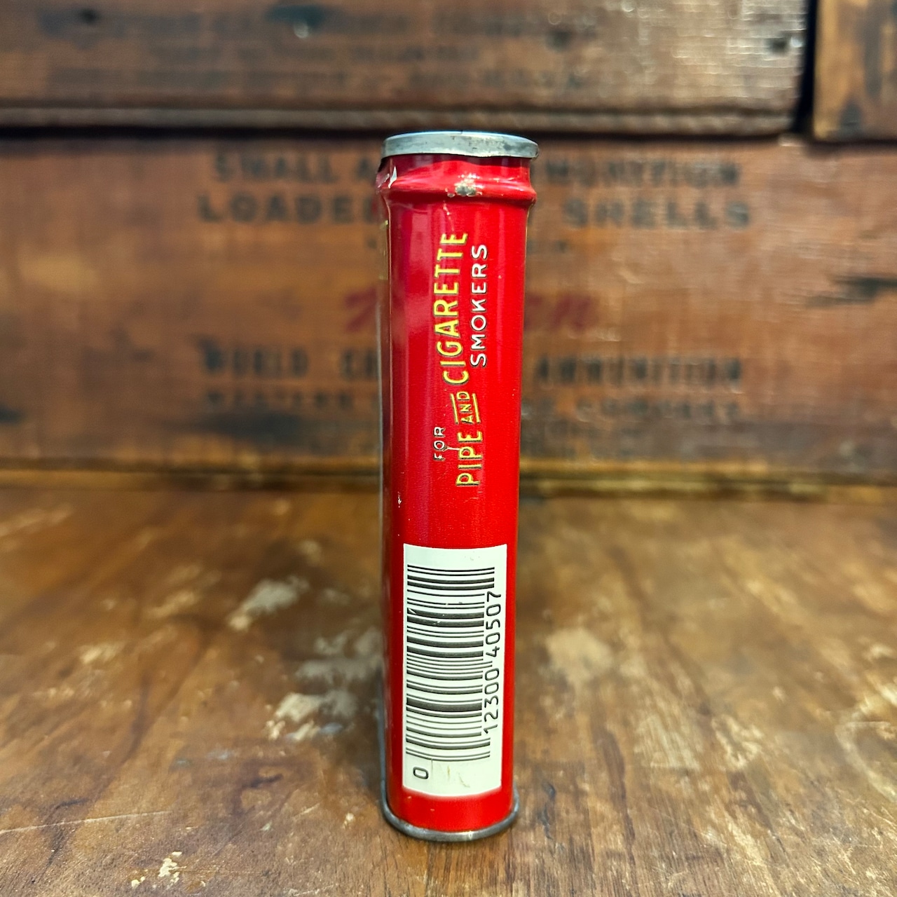 1960s–1980s プリンス・アルバート ヴィンテージ タバコ缶 PRINCE ALBERT CRIMP CUT Vintage Tobacco Tin T-803