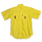 The Simpsons ボタンダウンシャツ｜1997 USA製オフィシャル｜ホーマー＆バート 刺繍デザイン｜コットン100％ M（実寸L相当）
