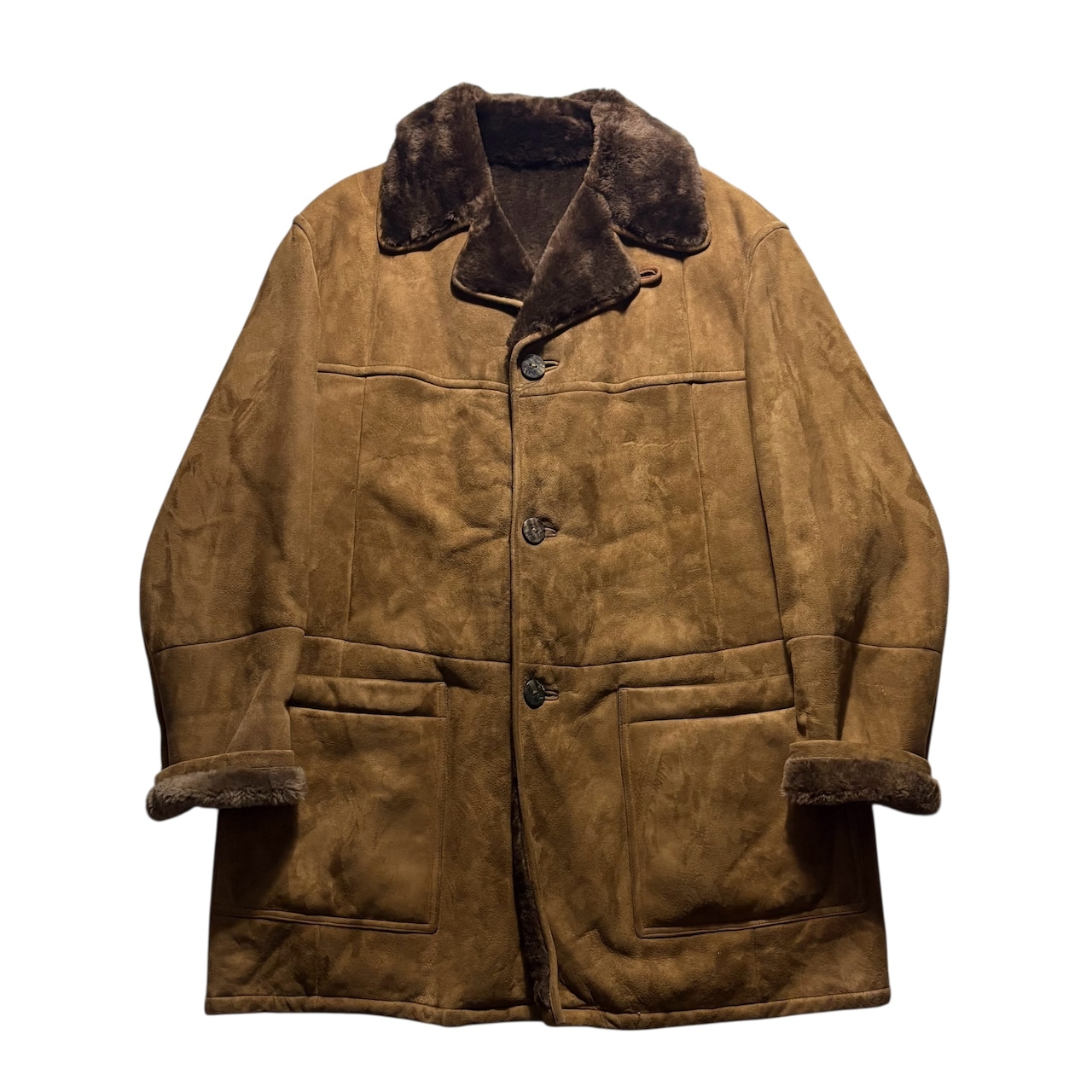 Made in Italy brown mouton coat