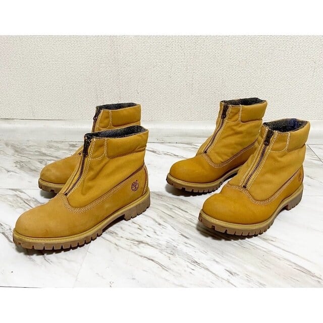 00s made in usa timberland × woolrich zip up suede leather boots