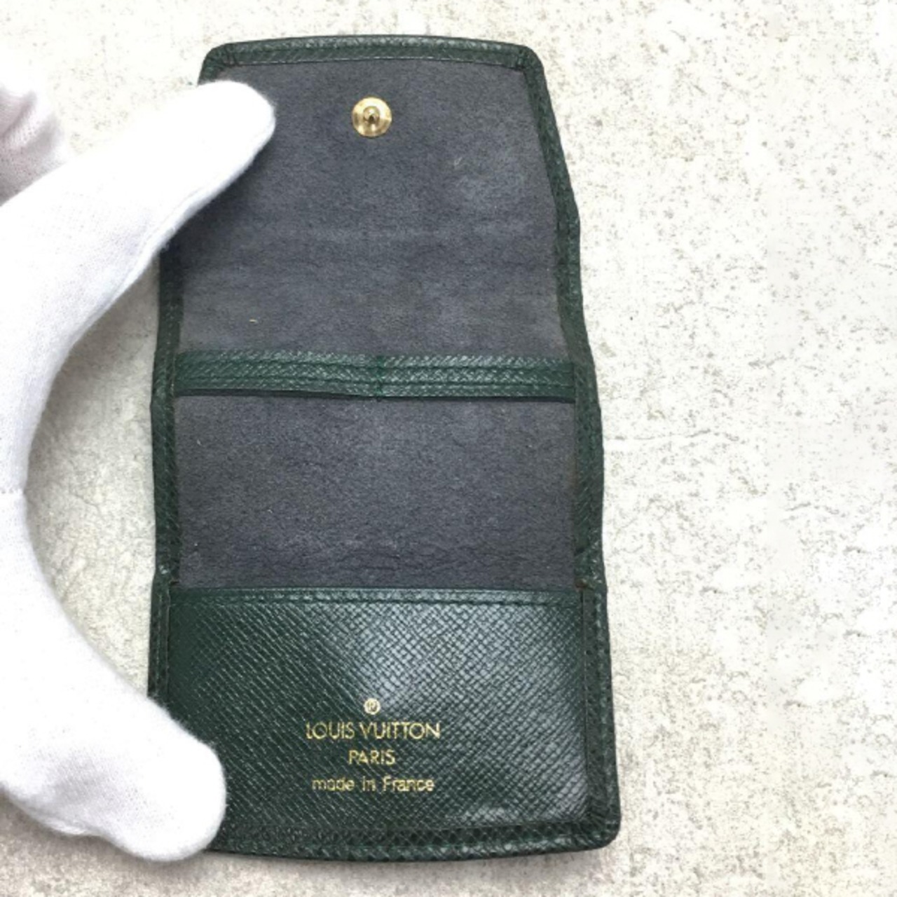 LOUIS VUITTON(ルイヴィトン)タイガレザーコインケース/グリーン
