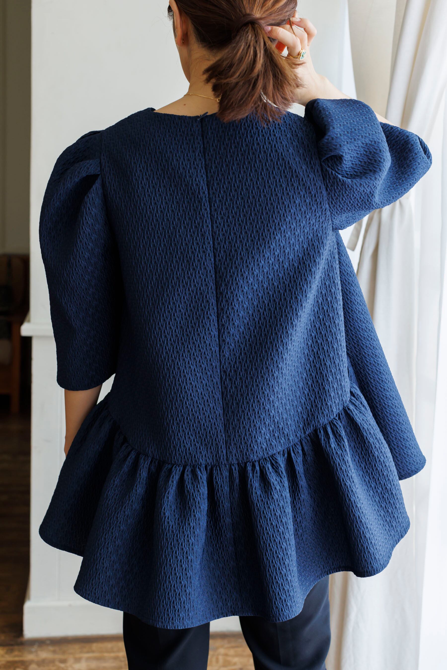 【新品未使用】bluelea Back flare jacquard