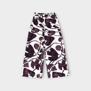 PHEENY【DRILL LEAF PRINT HIGH WAIST PANTS】