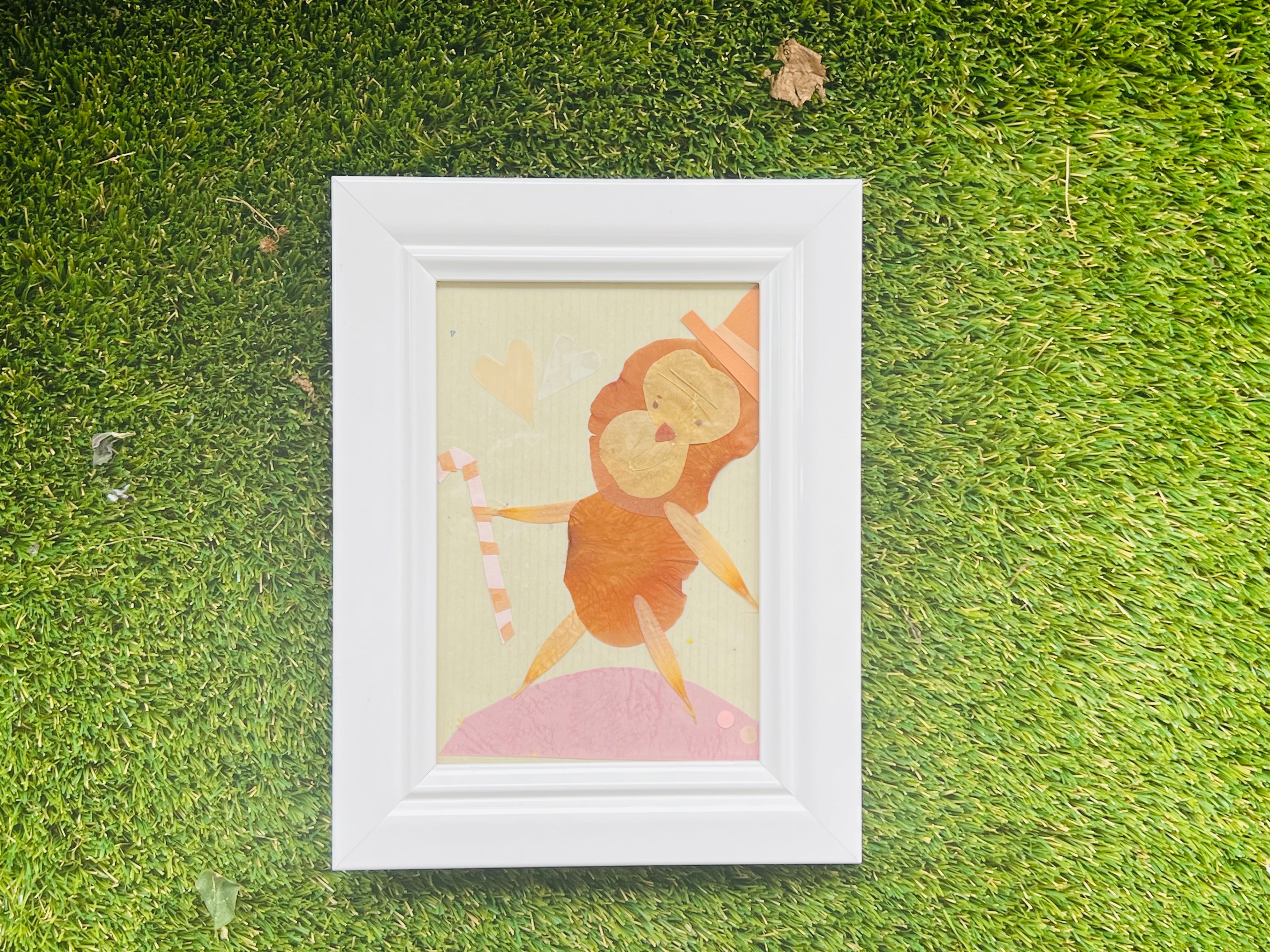 押し花 額 みんなのうたのオープニングアニメーションで制作のセル画