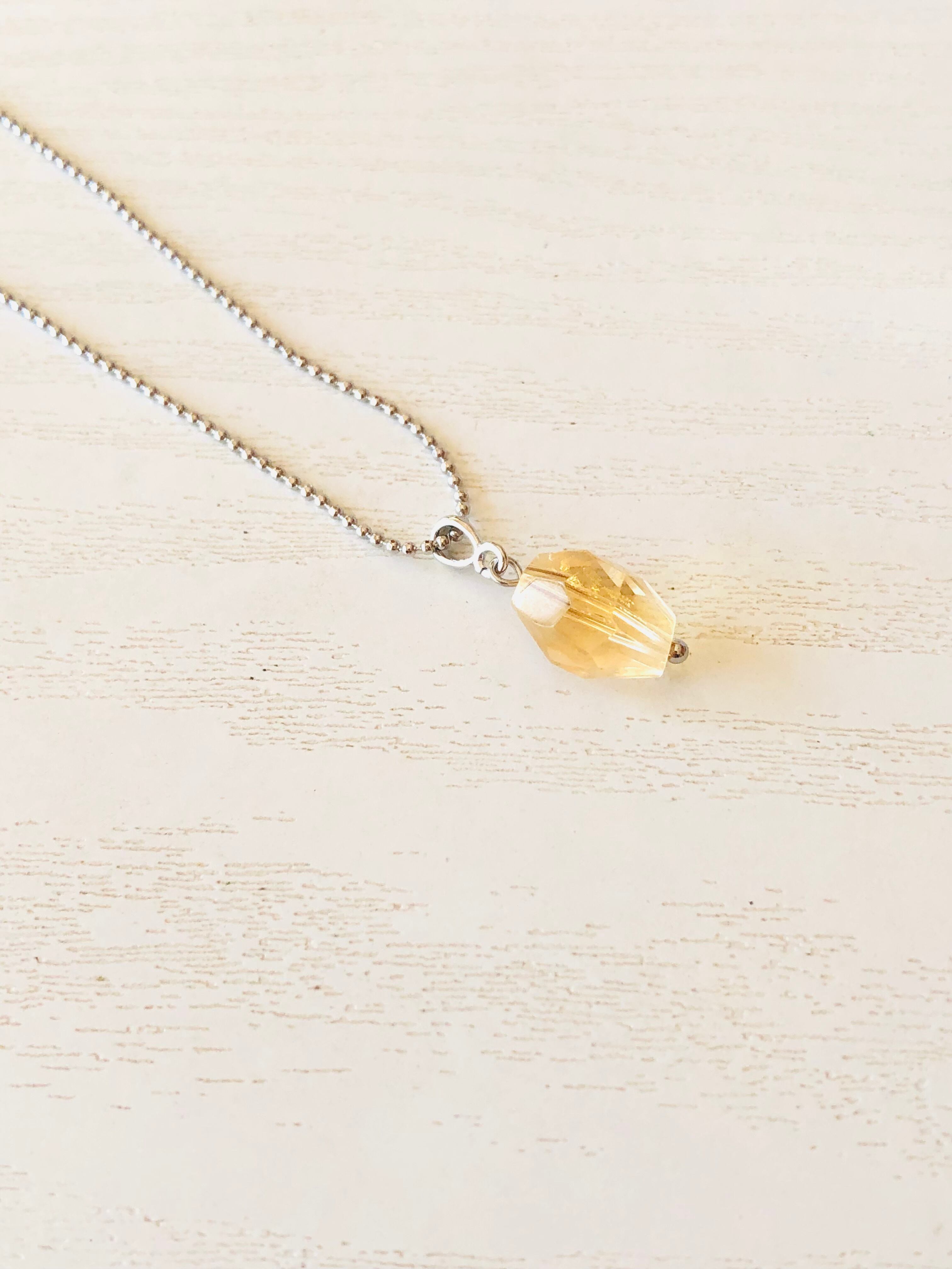 幸運の石✴︎シトリンのネックレス