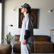 KUON / Seersucker Kite Shirt
