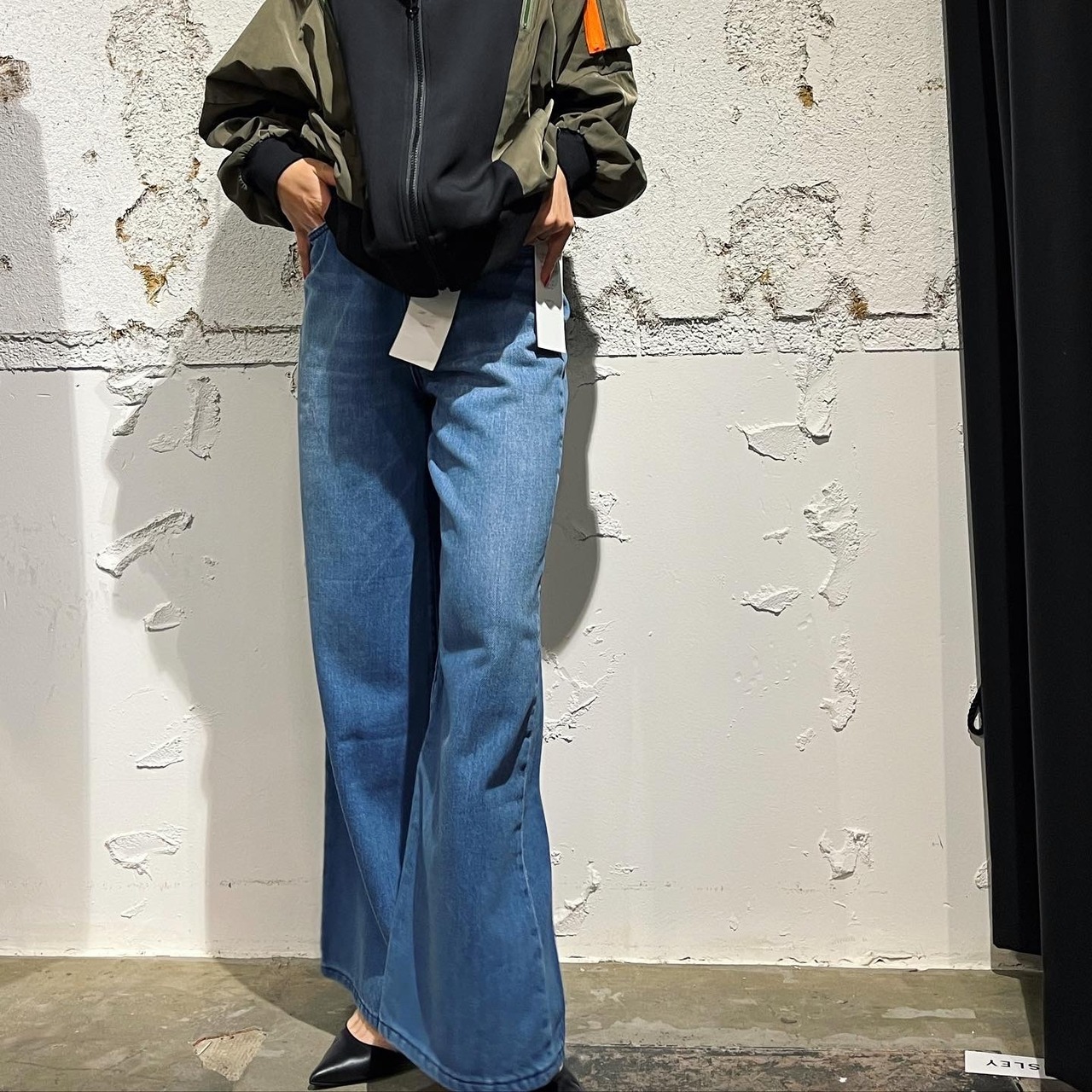リズレイ　RISLEY risley　ワイドdenim