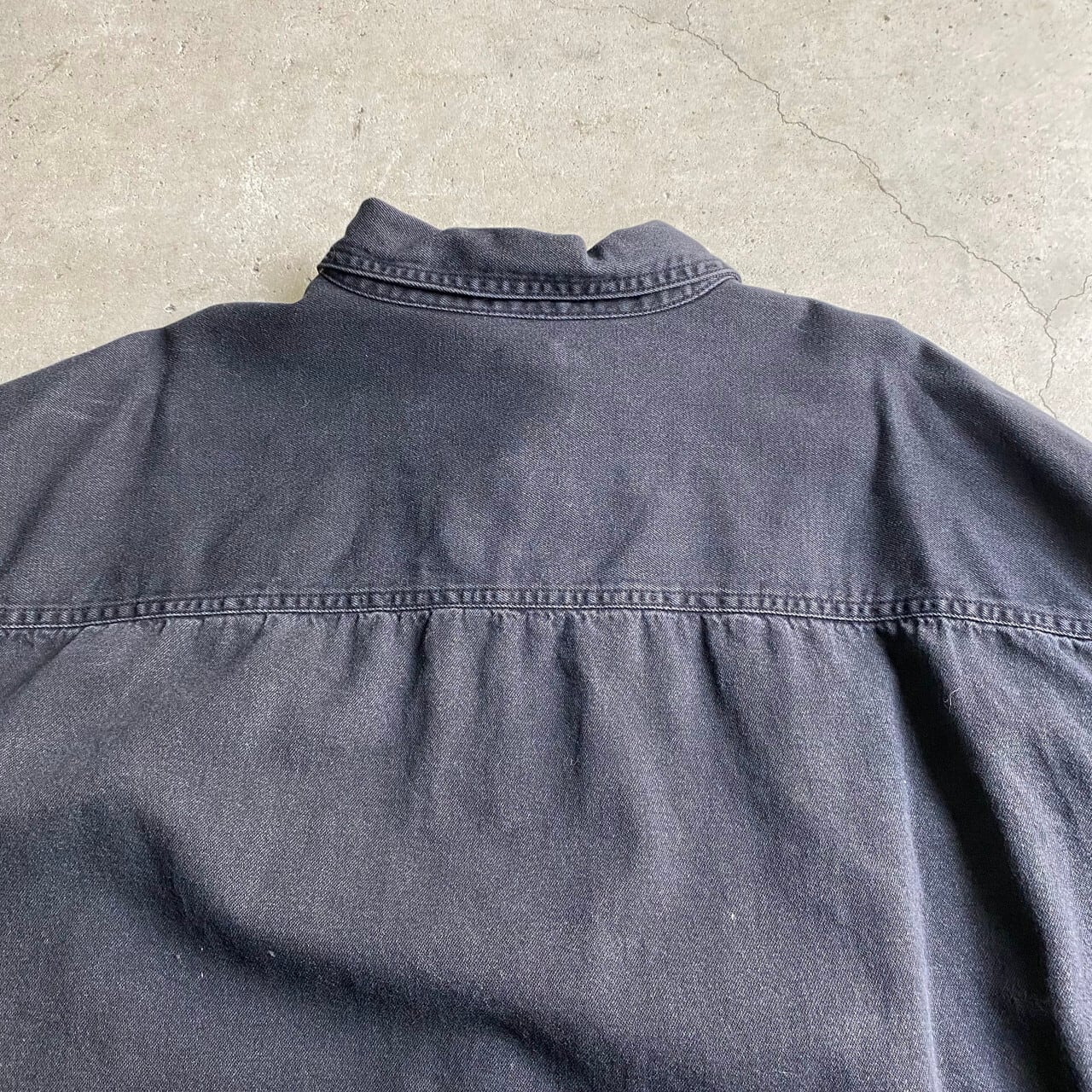 ビッグサイズ Levi's リーバイス 長袖 ブラックデニムシャツ メンズ2XL